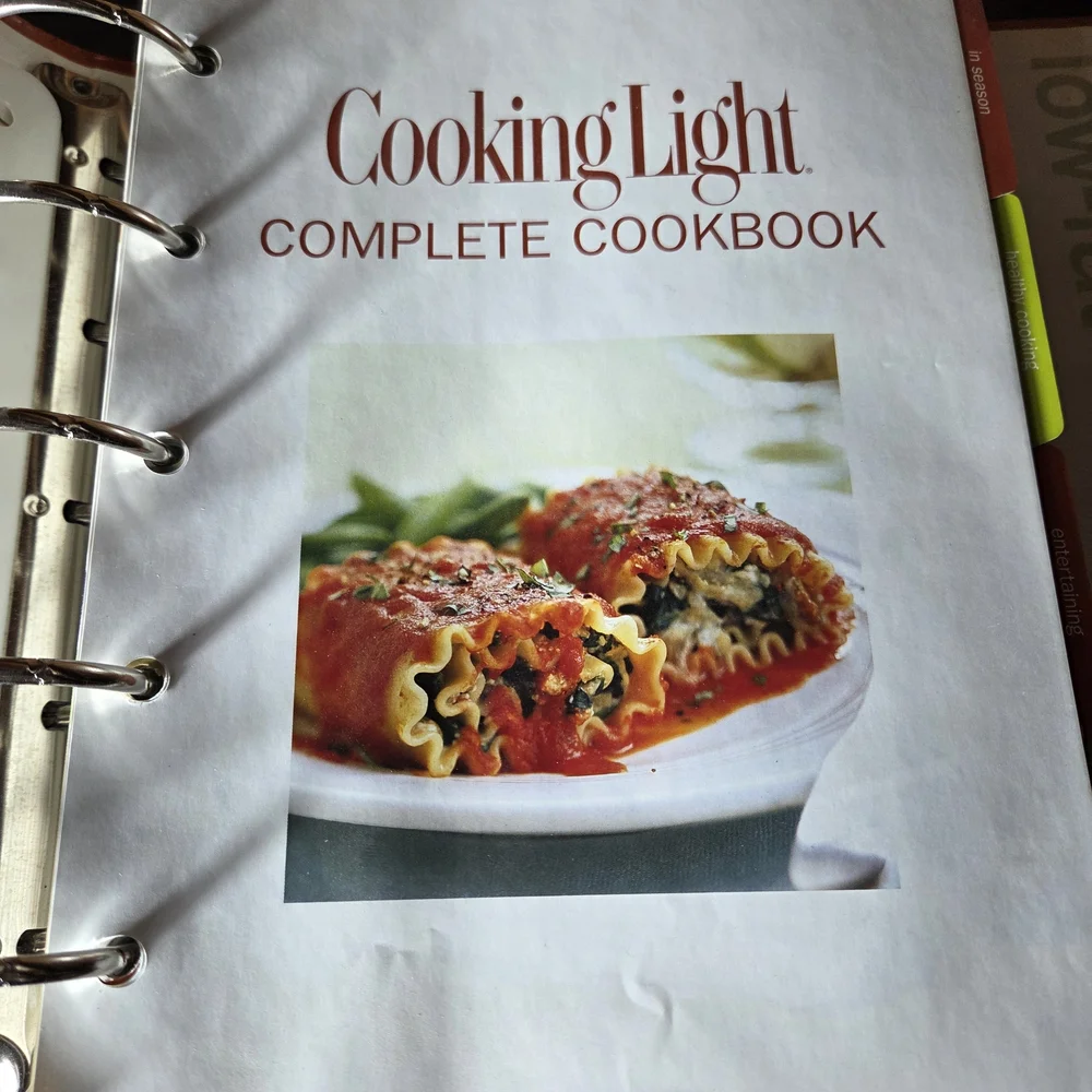 Complete Cookbook - Orange Cover Cooking Lite Cook Book.